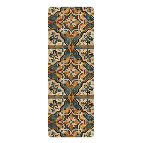 Artisan Tile Yoga Mat with seamless pattern for stability and style.