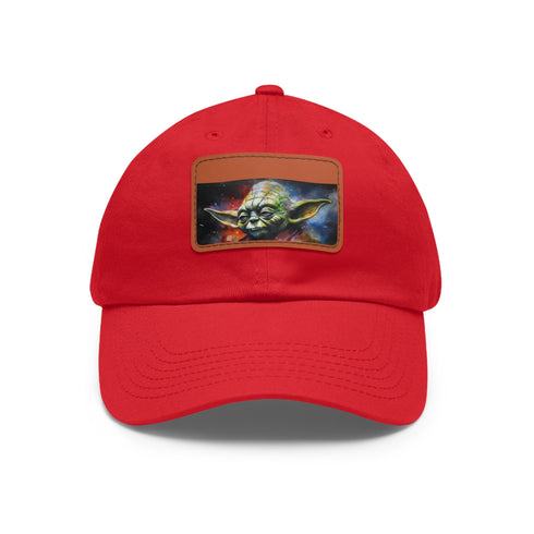 Galactic Master Neon Watercolor Cotton Hat with Light Brown Patch