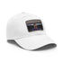 White cotton hat with iconic Lionel Messi logo embroidery.