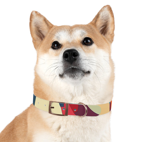 Retro Waves Dog Collar: Vibrant, Stylish and Fun!