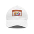 Lovable Lab Cap in White with Light Brown Patch