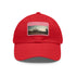 Angkor Wat Tribute Cap in White with Light Brown Rectangle Patch