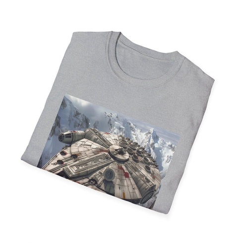 Star Wars Millennium Falcon Charcoal T-Shirt for Men and Women