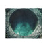 Stargate Opening Beneath Ocean Floor Plush Fleece Throw Blanket