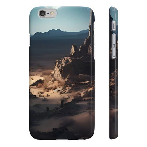 Desert Ruins Under the Stars Slim Glossy Phone Case for iPhone 7 Plus, iPhone 8 Plus