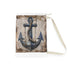 Nautical anchor rope laundry bag with coastal charm design.