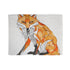Sacred Geometry Fox Blanket featuring intricate geometric design in vibrant colors