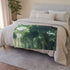Sky Garden with Fractal Trees Plush Fleece Throw Blanket