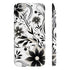 Monochrome Flow abstract pattern phone case, glossy slim design for iPhone.