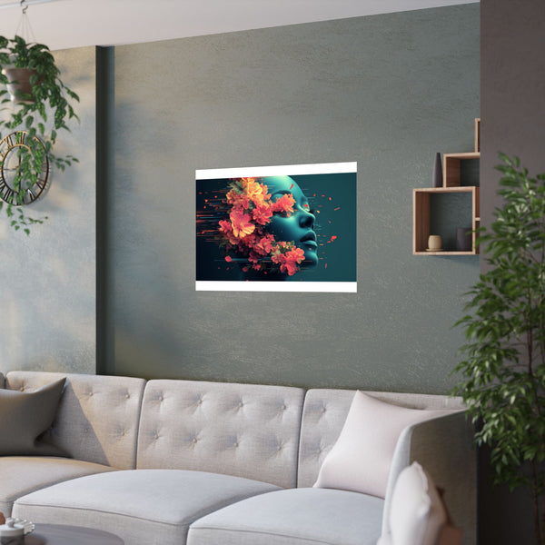 Iconic Trafalgar Square London painting poster with vibrant colors and details.