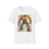 Charcoal T-shirt with vibrant Bumblebee design symbolizing courage and loyalty