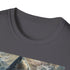 Charcoal T-Shirt featuring vibrant Megalodon painting in soft cotton regular fit