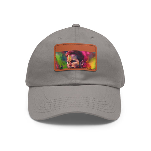 Neon Prism Chris Pratt Cap in white with light brown patch.