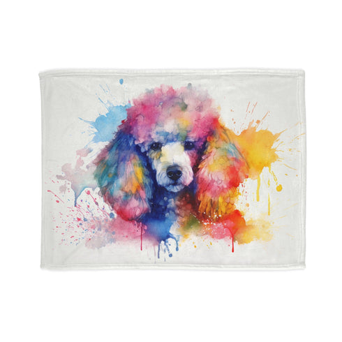 Cozy poodle-themed blanket for restful sleep in 30'' x 40''.