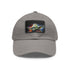 Galactic Master Neon Watercolor Cap in White with Light Brown Patch