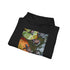 Navy Baby Turtles Swimming Hoodie, Soft, Celebrates Nature and Hope