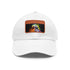 Neon Watercolor Storm Trooper Baseball Cap - White Light Brown Rectangle.