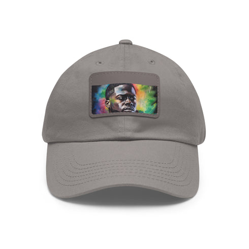 Kevin Hart Neon Watercolor Cotton Hat with Light Brown Patch.
