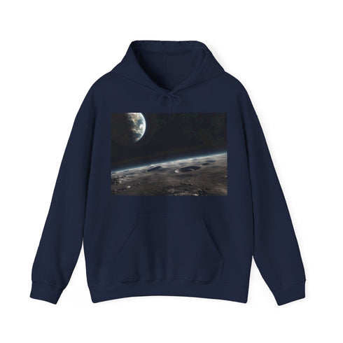 Navy Space View of Earth Hoodie - DTG Unisex Regular Fit