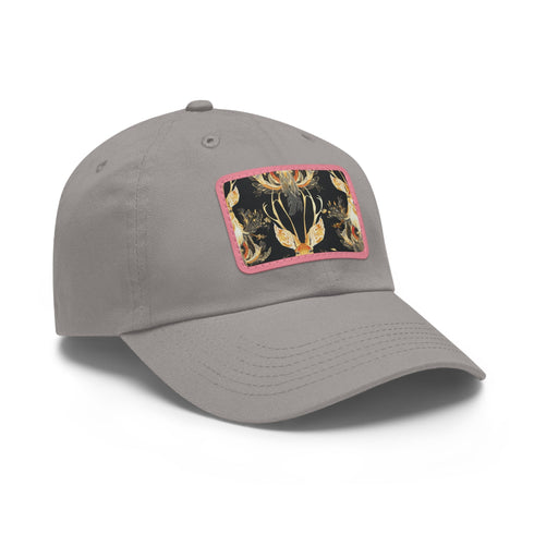 Stylish white baseball cap with mythical Jackalope pattern for urban trendsetters.