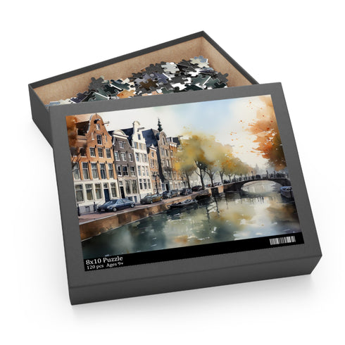 Amsterdam Adventure Jigsaw Puzzle - Picture-perfect canals and iconic architecture challenge