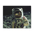 Moon canvas art print capturing first man on the Moon.