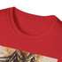 Charcoal cotton Predator graphic T-shirt with crew neck summer fit