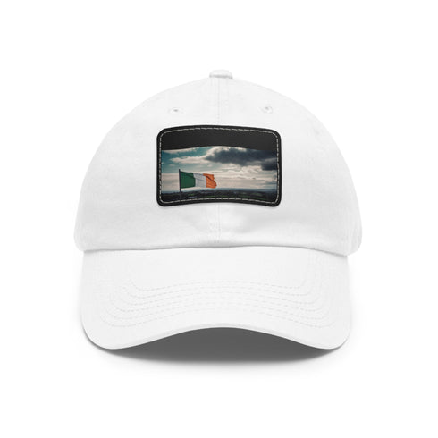 Emerald Isle Pride Baseball Cap, White patch, Rectangle, Cotton, Unisex