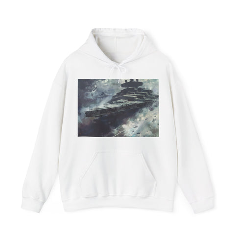 Navy Star Destroyer graphic hoodie for the ultimate galactic commander.