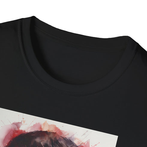 Strikers Edge Lewandowski Tee Charcoal Cotton Crew Neck Men's T-Shirt