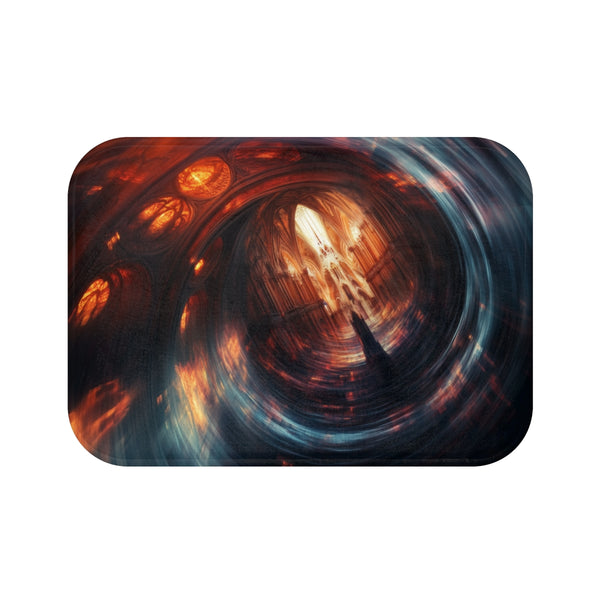 "36 Data Vortex Cathedral Bath Mat"