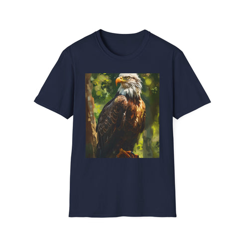 Eagles Flight Charcoal Cotton Crew Neck T-shirt Regular Fit Men/Women Summer反Summer Picks.