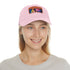 Bright watercolor baseball cap inspired by Tom Holland, vegan cotton.