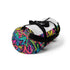 Neon graffiti urban duffel bag vibrant colors for stylish traveler.