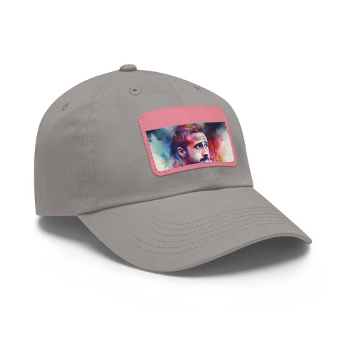 Gosling Glow Watercolor Cap - White Rectangle Unisex Cotton Vegan Hat