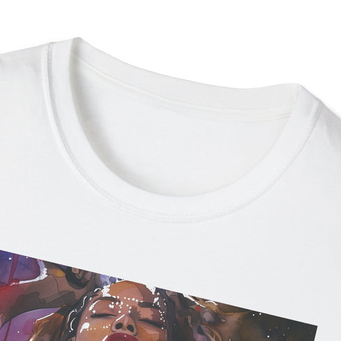 Queen Bey in Watercolor T-Shirt in Charcoal, Size S.