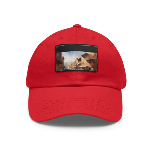 Authentic Moroccan style cotton baseball cap with unique Marrakesh-inspired patch.