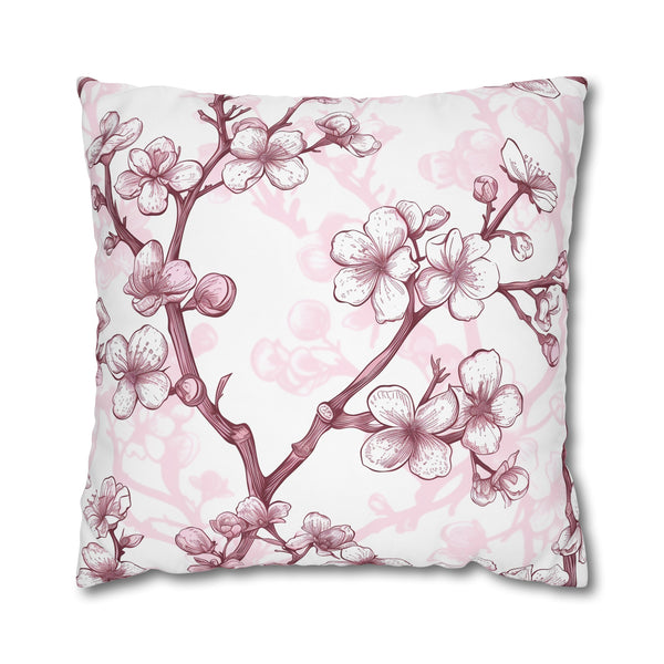 Pink & White Cherry Blossom | Pillow Cases | All Over Print, AOP, Bed, Bedding, Home & Living, Indoor, Pillow Case, Pillow Covers, Pillows & Covers, Sublimation | Prints with Passion