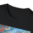 Charcoal cotton T-shirt with Boracay sunset print and comforting crew neck
