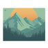 Mountain Bliss jigsaw puzzle with minimalist landscape scene for a peaceful escape
