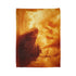 Frozen Ship Adrift in Firestorm Plush Fleece Throw Blanket