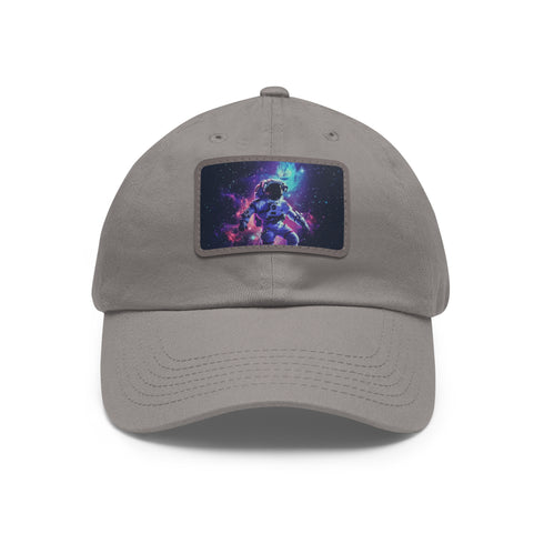 Galactic Explorer Cap with Light Brown Patch, Rectangle Shape, Cosmic Design