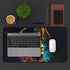Napoleon watercolor neon desk mat with vibrant artistic design inspiration.