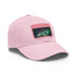 Northern Lights Glow Baseball Cap in White with Light Brown Patch