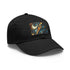 Fractal Fusion Baseball Cap in White with Light Brown Patch