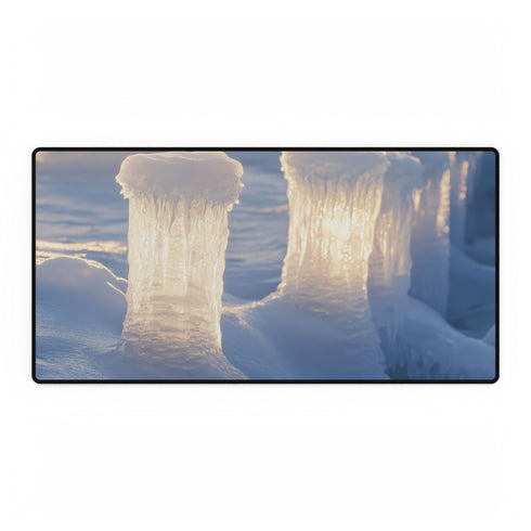 Ice Pillars Rising from Cosmic Sea Gaming XXL Extended Desk Mat
