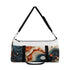 Textured circle patterned duffel bag for chic travel adventurers.