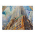 Watercolor Chrysler Building puzzle perfect for city lovers, 10" x 8".