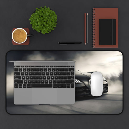 Luxurious Bugatti Speed Demon desk mat with sleek design.