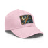 Fractal Fusion Baseball Cap in White with Light Brown patch.